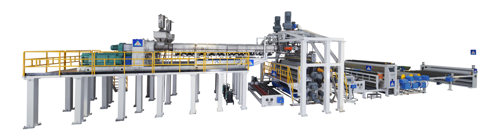 TPO waterproof coil production line